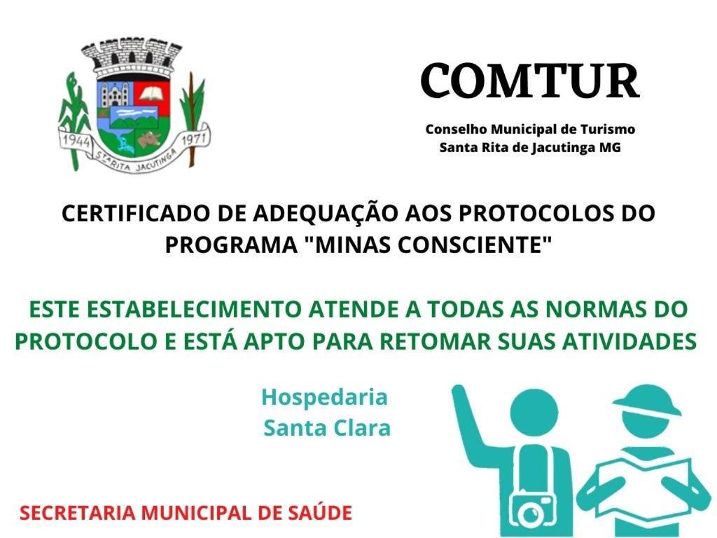 Pousada Hospedaria Santa Clara Santa Rita de Jacutinga Exteriör bild
